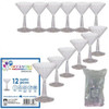 Martini clear cup 12/pk