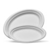 Sugarcane oval plate small 125/pk