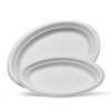 Sugarcane oval plate large 50/pk