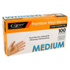 Powder Free vinyl gloves medium 100/box clear