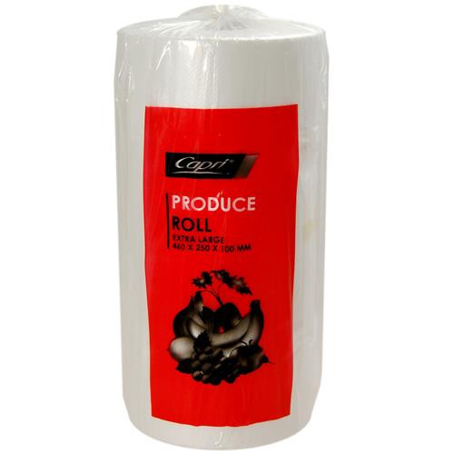 Produce roll 460x250x100mm W/Gusset Plastic