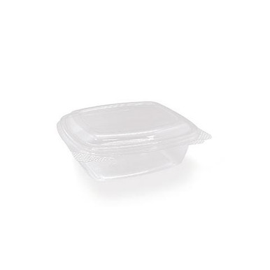 PET Hinged rectangle container 12oz 300/ctn 50/pk - Burdekin Distributors
