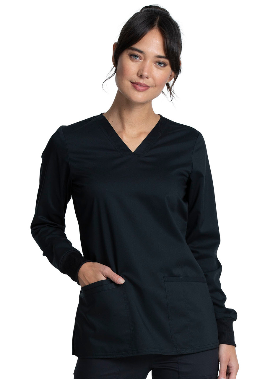 Cherokee WW855AB-BLK X Filipina Quirurgica Antibacterial y Repelente a Fluidos