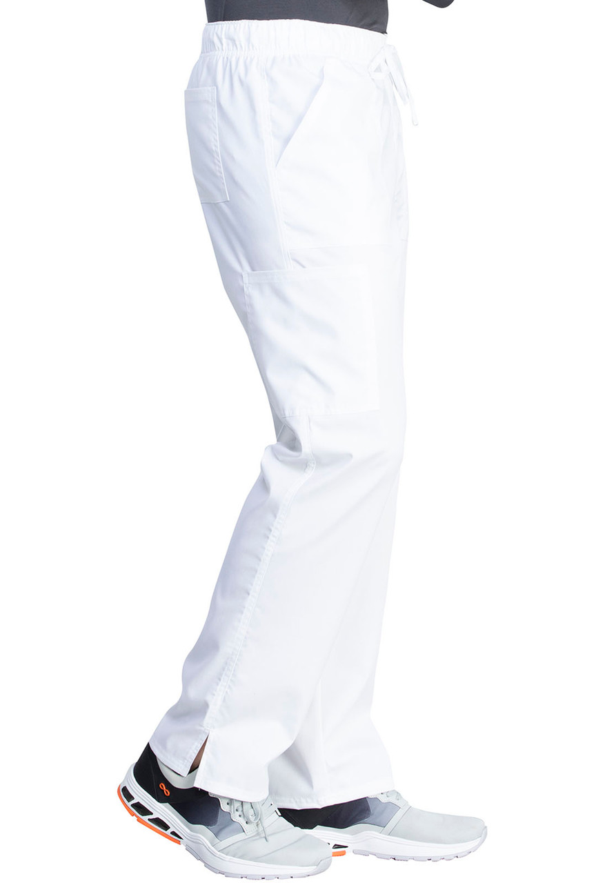 Cherokee WW042AB-WHT Pantalon Quirurgico Antibacterial y Repelente a Fluidos