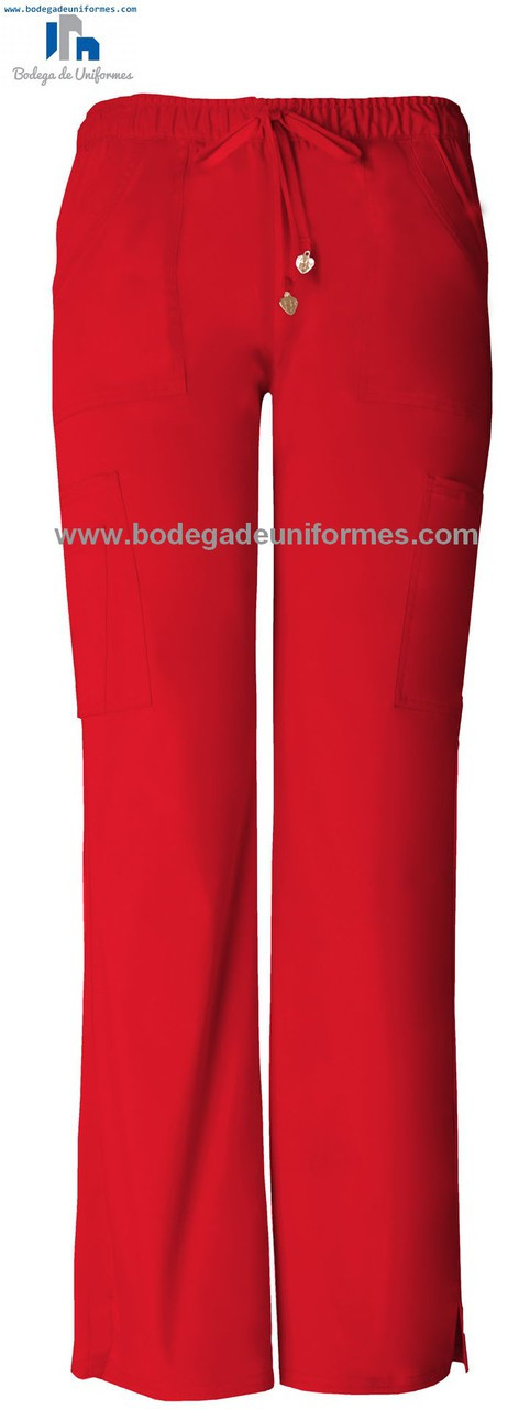 HEARTSOUL 20130 RDHH Pantalon Charmed Cargo con Jareta en Rojo