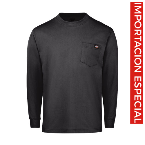 DICKIES WL50 PLAYERA TRADICIONAL PESADA MANGA LARGA DE CUELLO REDONDO