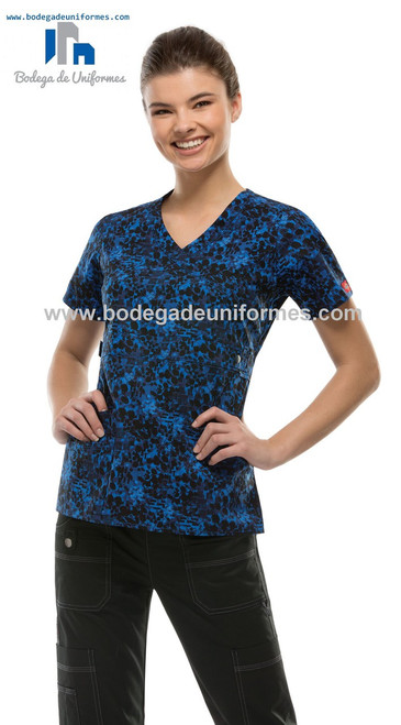  Dickies Medical 82724 STPL Filipina Estampada Cuello V