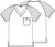 Dickies Medical 816107 Filipina de Hombre Cuello V