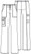 CHEROKEE 4044-REDW  PANTALON - UNIFORMES MEDICOS