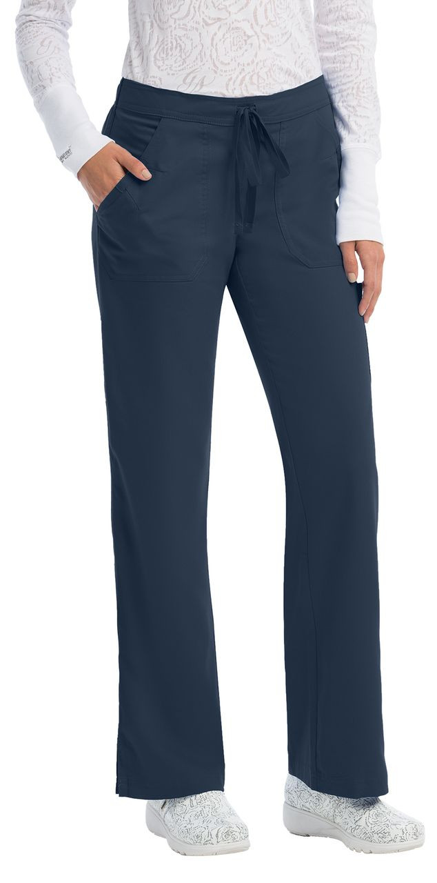 BARCO Grey's Anatomy Active 4275 - Pantaloni Donna Con Coulisse, Logo, 3 Tasche, Tessuto Assorbente, Vestibilità Moderna, Grigio