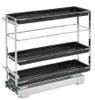 Rev-A-Shelf Chrome Base Organizer Â Black/Chrome 548-BC-8C