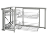 Rev-a-shelf Chrome Two-Tier Wire Bottom Shelves for Blind Corner Cabinet for 15" or 18" Opening 5707-15CR or 5707-18CR