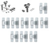 Sugatsune SUGATSUNE Hardware Set Four (4) Door Assembly 88 lbs Load Rating Per Door for SDR-A84D Track SDR-A84D-4D-6HDC 