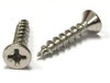  Blum 7x5/8" Deep Thread Nickel Wood Screws, Flat Philips Head 