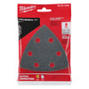  Milwaukee 3-1/2" 80 Grit Triangle Sandpaper 6PK 49-25-2080 