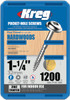  KREG Zinc Pocket-Hole Screws #7 Fine-Thread Maxi-Loc 1-1/4" or 1-1/2" Several Count Choices SML-F Series 