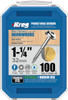 KREG Kreg Stainless Screw Fine-Thread, Maxi-Loc Head 1-1/4" x #7 100 Count Box SML-F125S5-100 