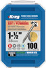 KREG Kreg Stainless Screw Coarse Thread Maxi-Loc Head 1-1/4" - 1-1/2" - 2-1/2" x #8  Box SML-C-SS Series 
