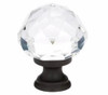  EMTEK Diamond Glass Series 1" - 1-1/4" & 1-3/4" Round Knobs 