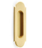  EMTEK 2206 1-7/8" X 6" #8 Solid Brass Flush Pull 