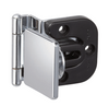 Sugatsune GHC-34-8CR-K Half Overlay GLASS DOOR HINGE Square Plate