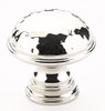 Schaub 1-1/4" Atherton Knob Hammered Plain Edge