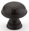  Schaub 1-1/4" Atherton Knob Hammered Plain Edge 