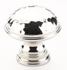  Schaub 1-1/4" Atherton Knob Hammered Plain Edge 