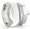 Schaub City Lights 77 Series 1-3/8" Diameter Flat Round Disc Glass Cabinet Knobs