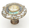 Schaub Fair Isle 1-1/2" Diameter Imperial Shell, White Mother of Pearl, Aged Dover Knob