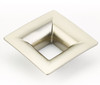 Schaub Finestrino Pull, Flared Square, Overall: 2-3/4" x 2-3/4", 32 mm center to center