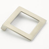 Schaub Finestrino Pull, Angled Square, Overall: 2-1/4" x 2-1/4", 32 mm center to center