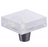 Schaub Fused Glass Small Square 1-1/2" x 1-1/2" Cabinet Knobs , 1-1/8"Projection