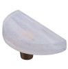 Schaub Fused Glass Large Half Moon Knob 3" Diameter Cabinet Knobs , 1-1/8"Projection