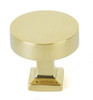  Schaub Haniburton Round Knob with Square Base, 1-1/4" diameter 