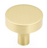 Schaub Haniburton Round Knob with Stem Base, 1-1/4" diameter