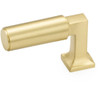 Schaub Haniburton Finger Pull L Knob with Square Base, 2" Length