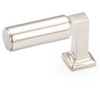 Schaub Haniburton Finger Pull L Knob with Square Base, 2" Length