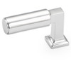 Schaub Haniburton Finger Pull L Knob with Square Base, 2" Length