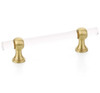 Schaub Lumiere Transitional Acrylic Pull, 4" Center to Center