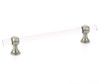  Schaub Lumiere Transitional Acrylic Pull, 6" Center to Center 