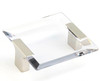  Schaub Positano Square Pull 2-1/2" Center to Center 
