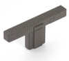  Schaub Quadrato Knurled Tee Knobs Square Bar Style 2-1/2" Overall Length 
