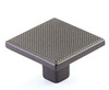 Schaub Quadrato Knurled Square Knobs 1-3/8" Width