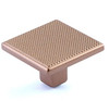 Schaub Quadrato Knurled Square Knobs 1-3/8" Width