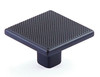 Schaub Quadrato Knurled Square Knobs 1-3/8" Width