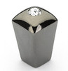 Schaub Skyevale 1/2" Diameter Square Knobs with a Inserted Crystal