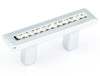  Schaub Skyevale Pull with Crystals 1-1/4" (32mm) Center to Center 