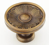  Schaub Symphony Sunburst Solid Brass 1-3/8" Round Knob 