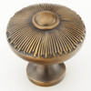  Schaub Symphony Sunburst Solid Brass 1-1/2" Round Knob 